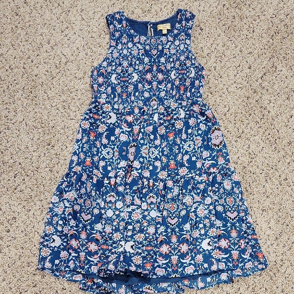 Floral Blue Kids Dress